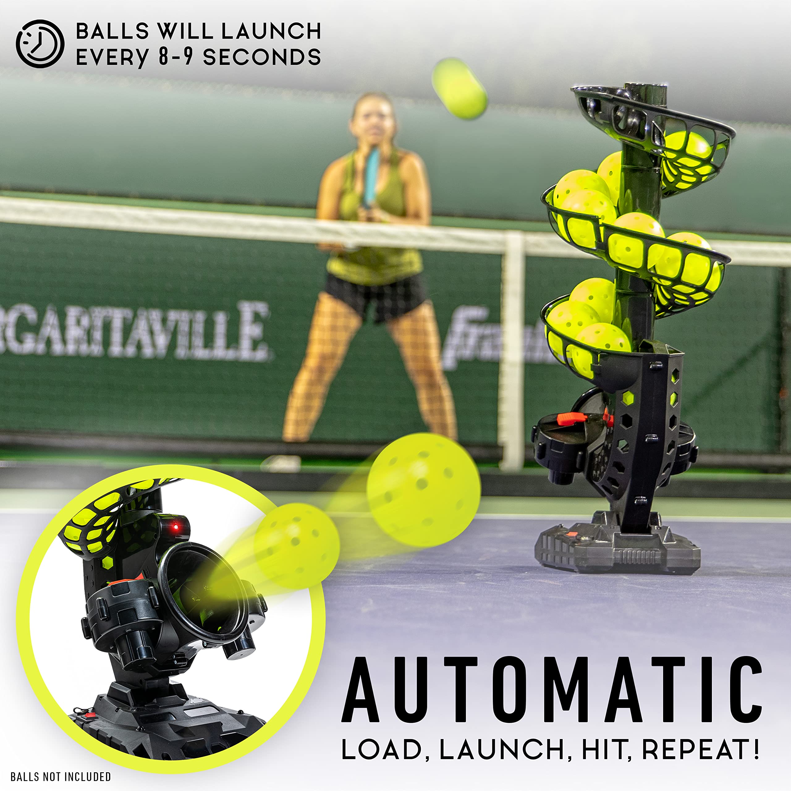 【新品】ピックルボールランチャーマシン 、トスマシーン Amazon.com : Franklin Sports Automatic Pickleball Launcher Machine